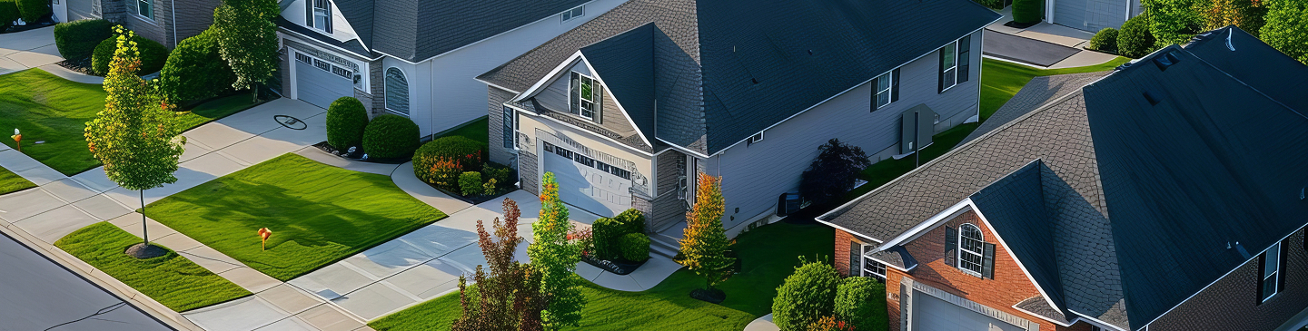 Neighborhood aerial view